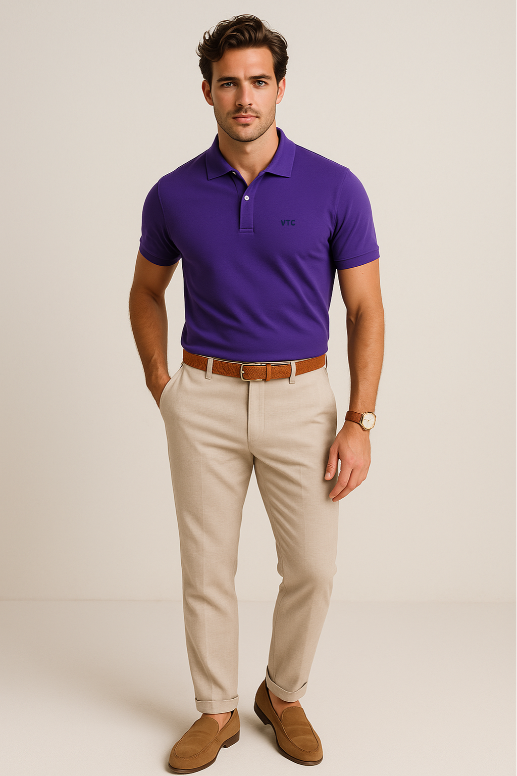 The VTC Luxe Classic Embroidered Polo