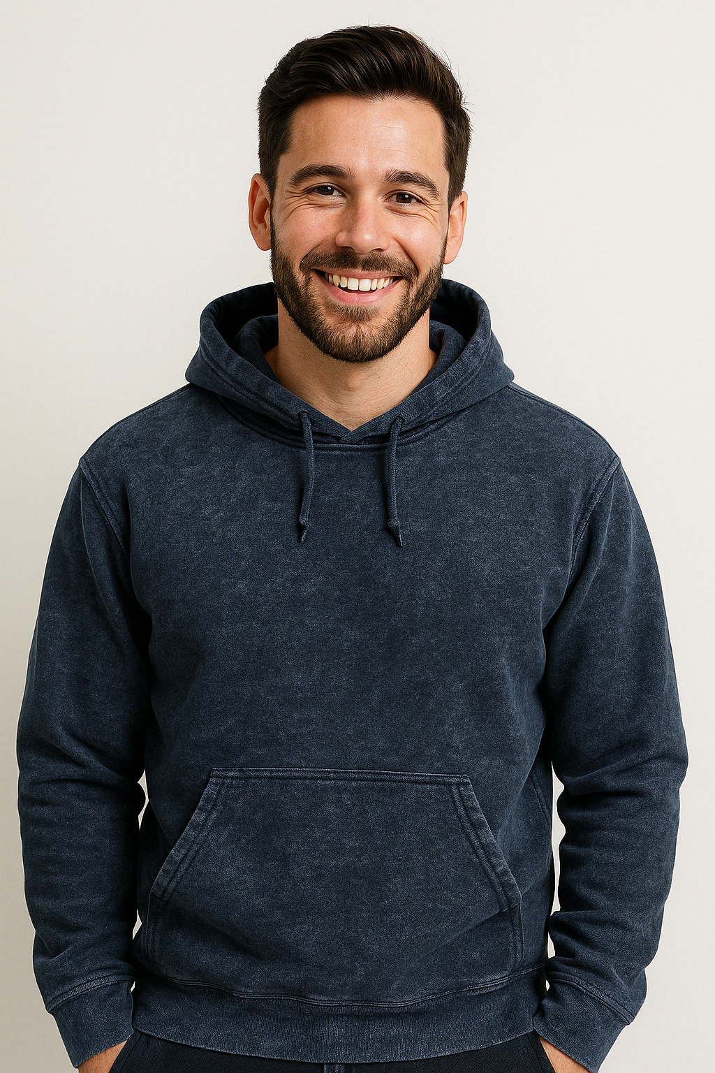 Vintage Vibes: Acid Wash Men's Hoodie