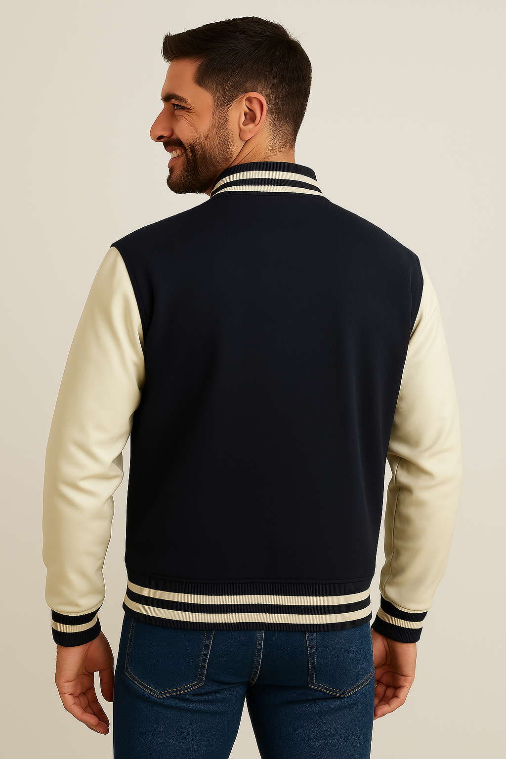 VTC Classic Monochrome Men's Varsity Jacket