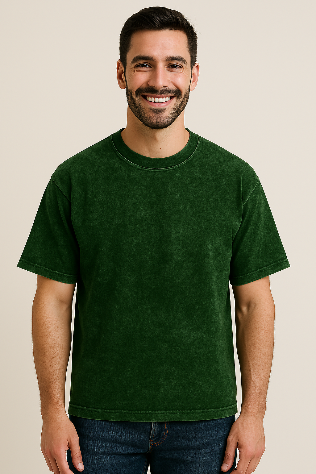 Vintage Vibes: Acid Wash Oversized Men's T-Shirt