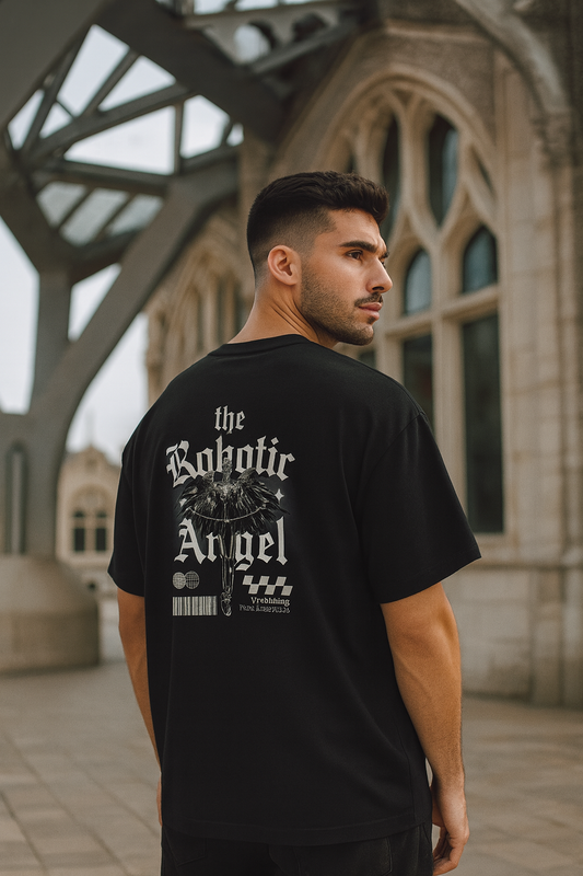Robotic Angel Men's Oversized Tee