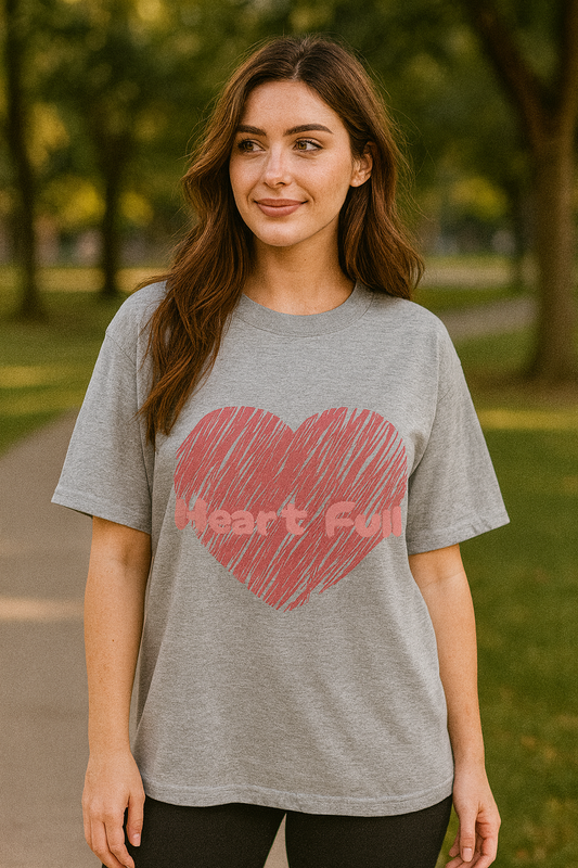 Heart Full Oversized Women's Tee