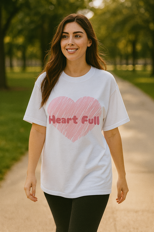 Heart Full Oversized Women's Tee