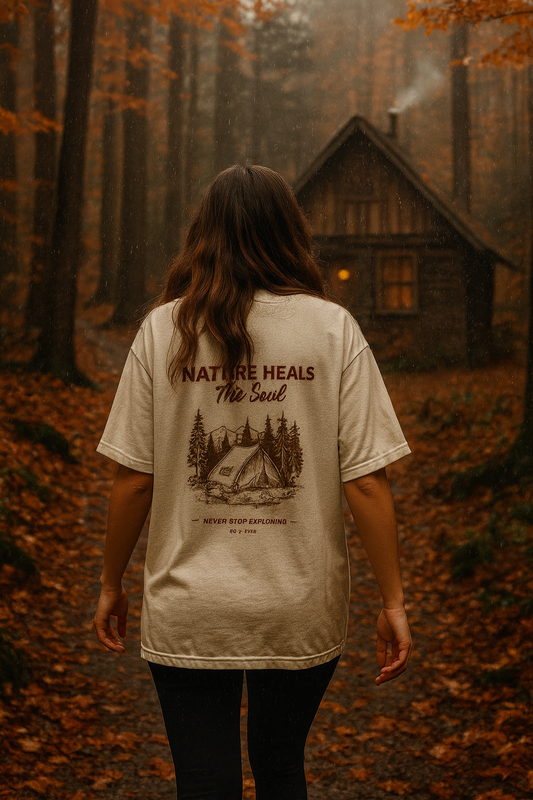 Nature Heals Women's Oversized Tee