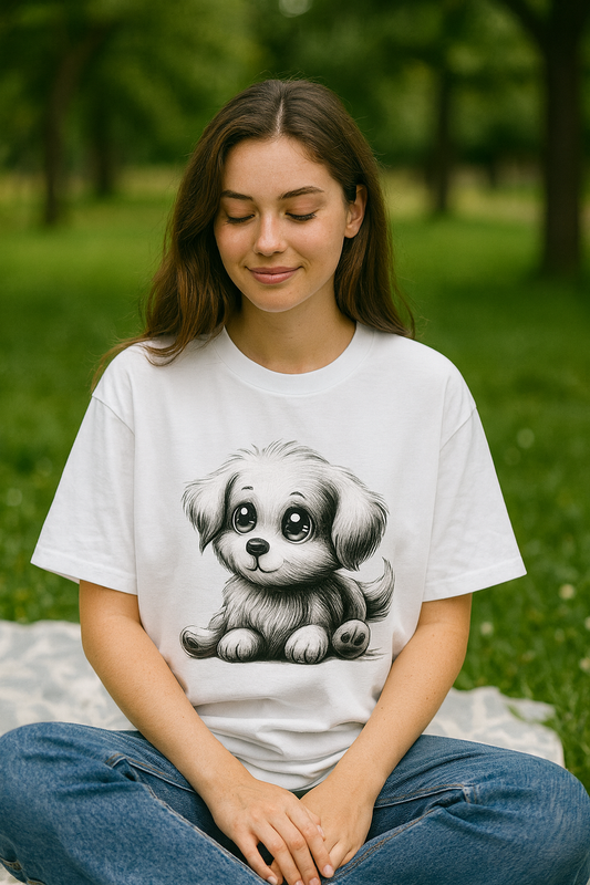 Puppy Love Women's Oversized Tee