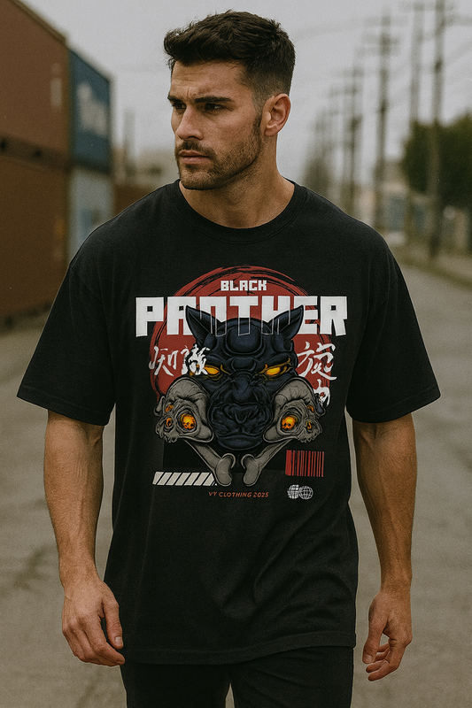 Black Panther Men's Oversized Tee