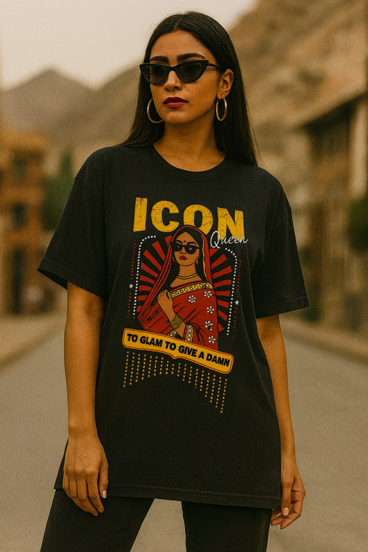 Glam QUEEN Women's Oversized Tee