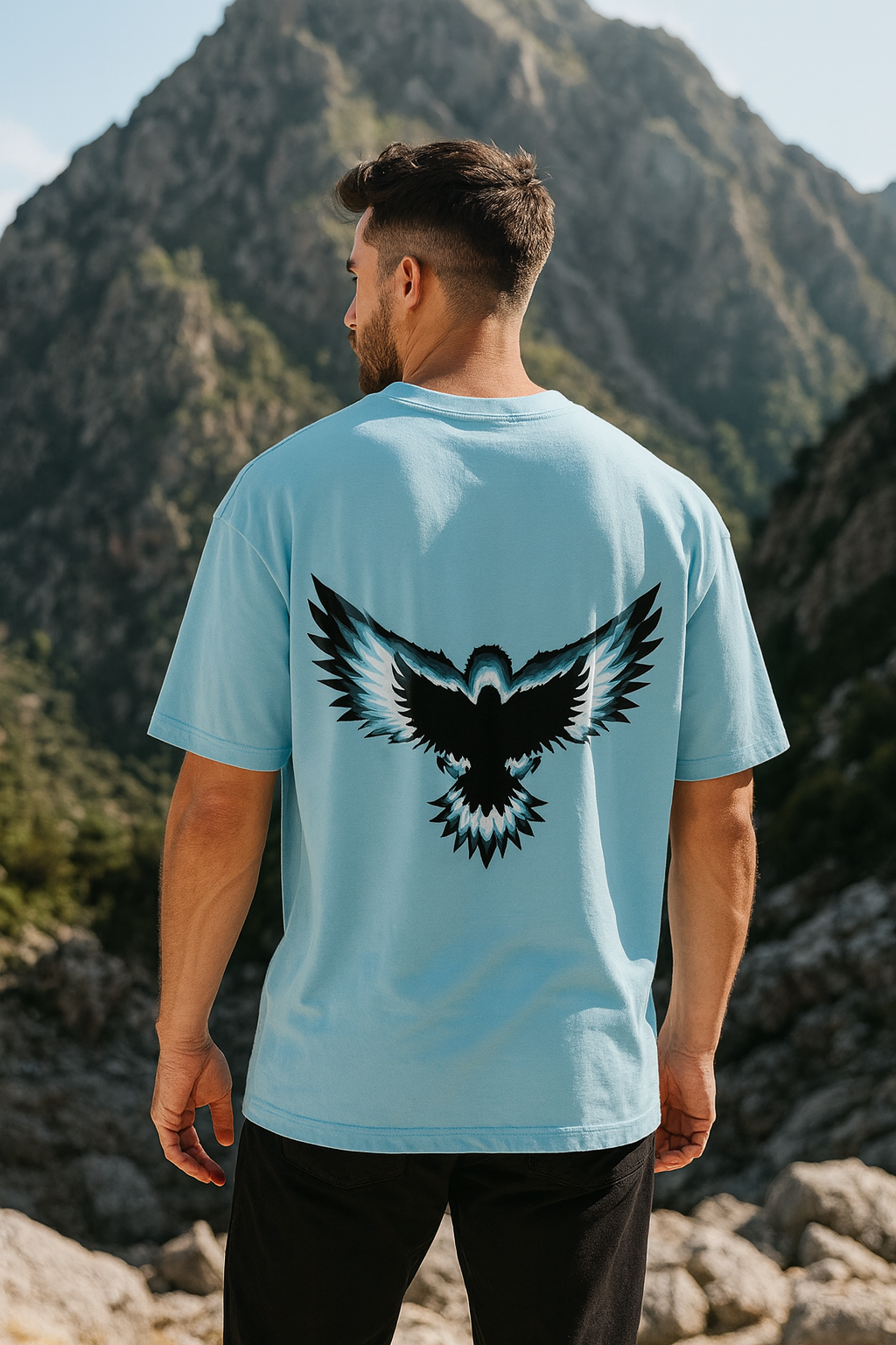 Bald Eagle Oversized Classic Men's T-Shirt