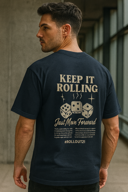 Keep Rolling the Dice Men's Oversized Tee