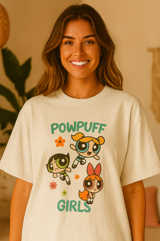 Power-Puff Energy Woman's Oversized Tee