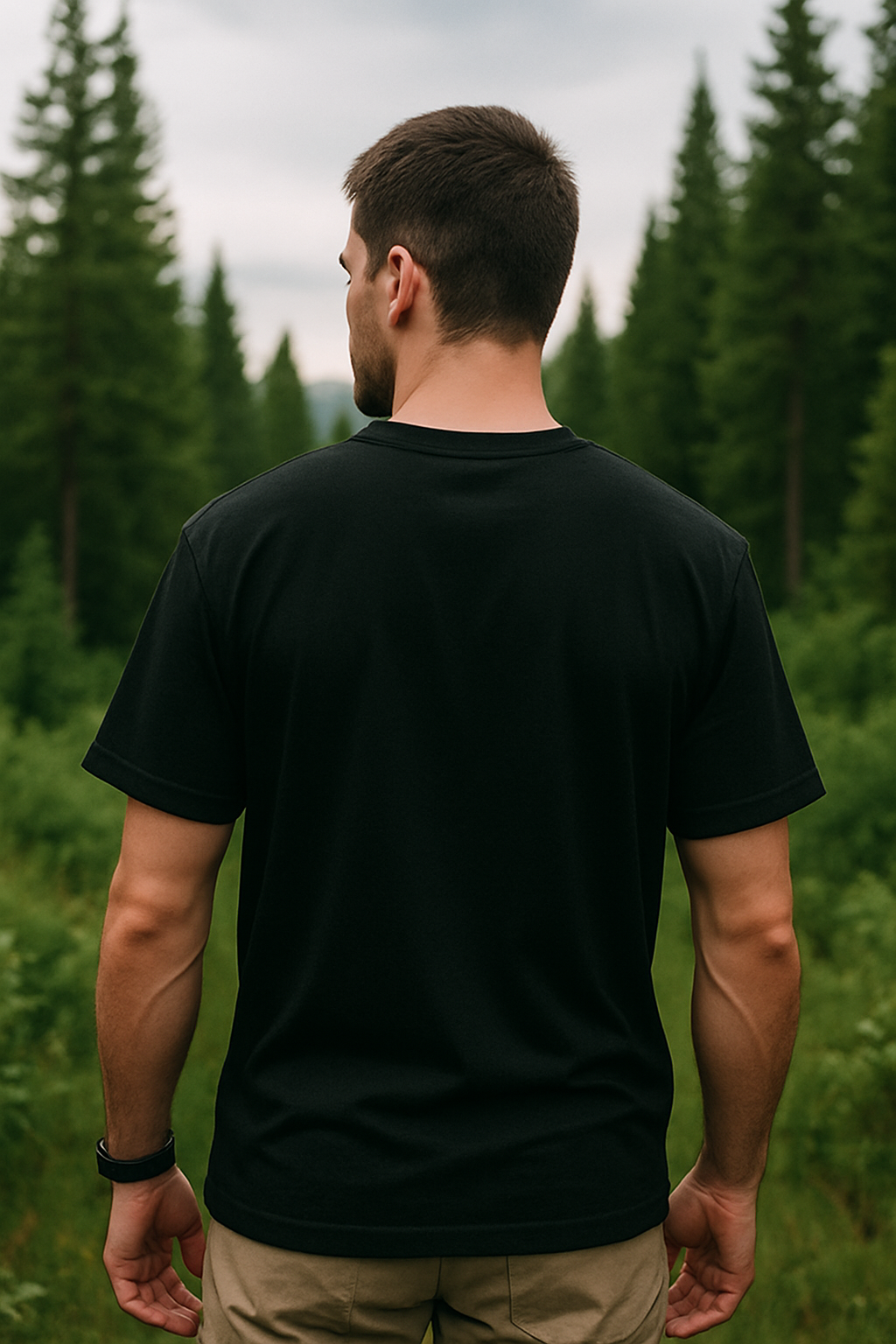 Nature's Embrace Men's Oversized T-Shirt