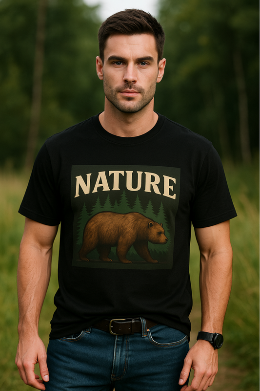 Nature's Embrace Men's Oversized T-Shirt