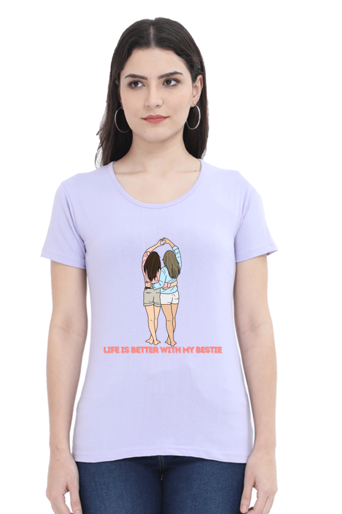 Besties for Life Women's Friendship T-Shirt