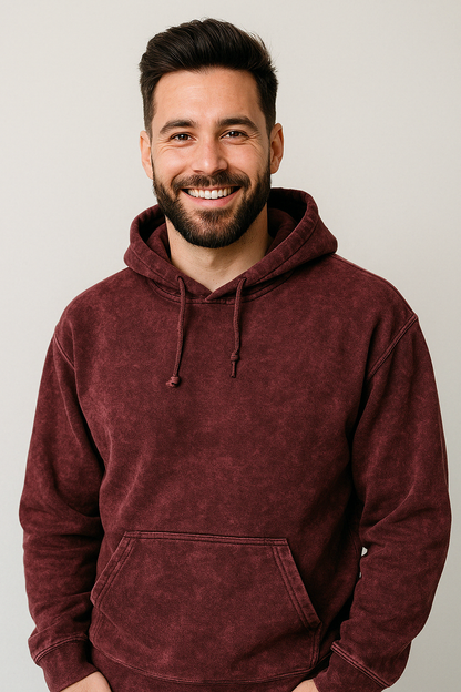 Vintage Vibes: Acid Wash Men's Hoodie