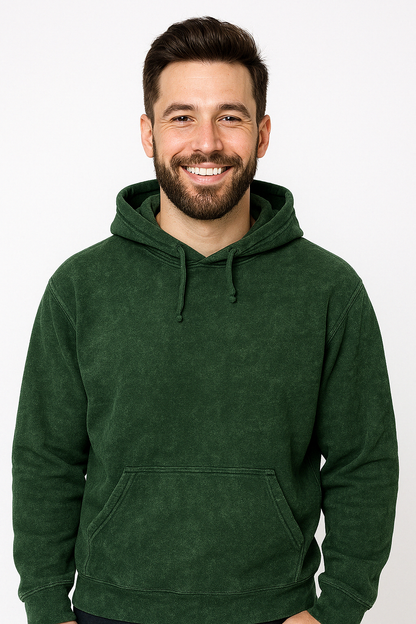 Vintage Vibes: Acid Wash Men's Hoodie